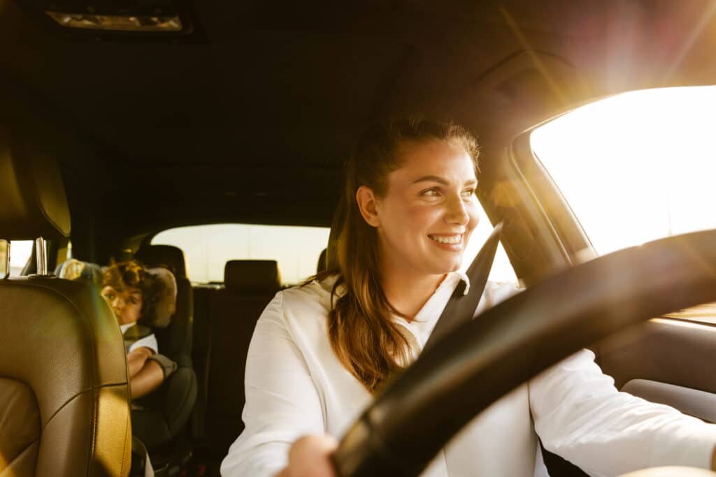 woman driving